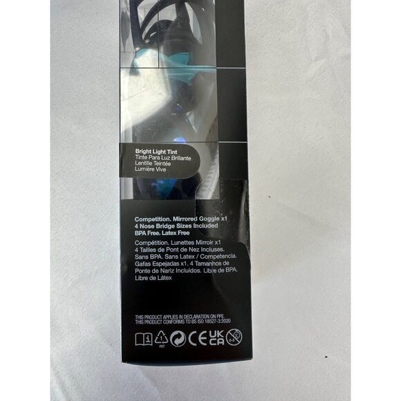 Nike Legacy Mirrored Swim Goggles OS BPA & Latex Free Blue Tint Competitive Swim - Picture 6 of 10